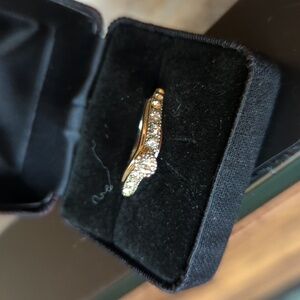 Crystal engagement ring